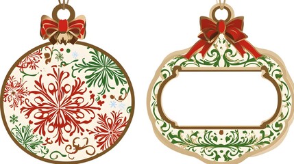 Fototapeta premium Festive decoration ideas holiday season graphic design indoor setting close-up view christmas concept