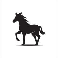 horse silhouette vector