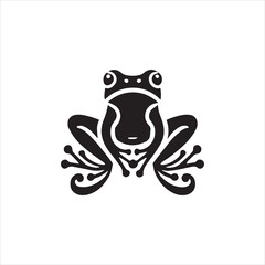 frog on a white background