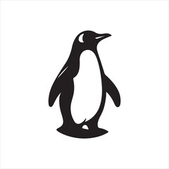 penguin silhouette illustration