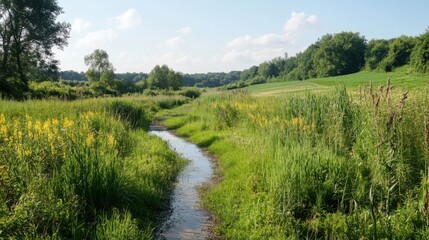 Farm with biodiversity corridors to support