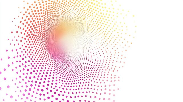 Abstract Colorful Dotted Swirl Design Background