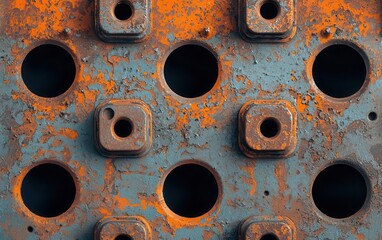 mechanics repair concept. A detailed look at corrosion-resistant components installed in an engine, mechanics repair engine durability, enhanced mechanical reliability