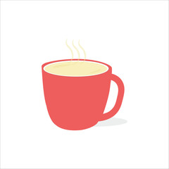 coffee cup vector on white background. wallpaper. logo design.