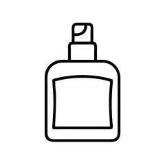 dad s favorite cologne icon, father’s day line art, father icon - simple black line art icon of dad s favorite cologne, for father’s day celebrations. father vector art.