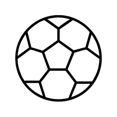 Obraz premium soccer ball icon, father’s day line art, father icon - simple black line art icon of soccer ball, for father’s day celebrations. father vector art.