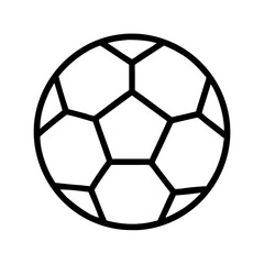 Obraz premium soccer ball icon, father’s day line art, father icon - simple black line art icon of soccer ball, for father’s day celebrations. father vector art.