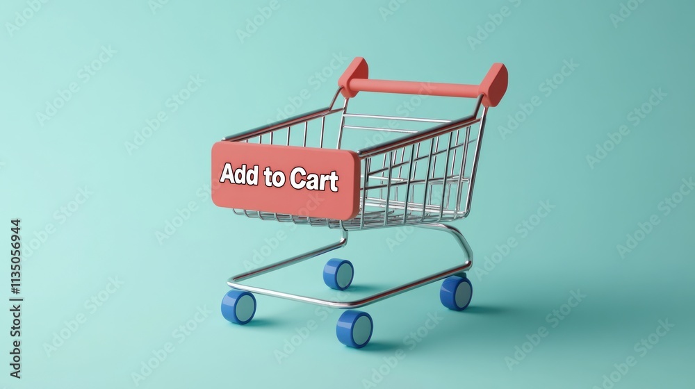 Poster Small Shopping Cart Add To Cart Button