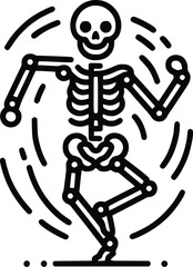 Skeleton Funny Dance Svg, Halloween Svg