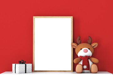 Fototapeta premium Christmas Frame Mockup