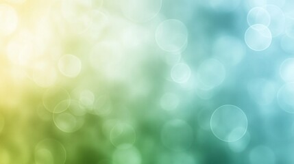 Abstract Green Blue Bokeh Background