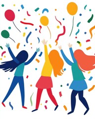 Celebrating Together With Joy and Laughter in the Office During a Vibrant Party