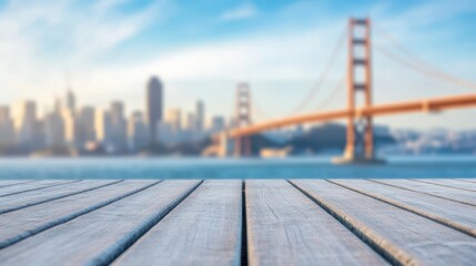 Obraz premium Create Lasting Memories With Personalized Awards on a Beautiful Waterfront Deck in San Francisco