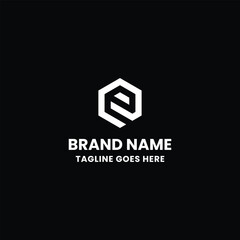 Fototapeta premium Letter E Creative Logo