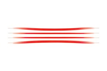 Elegant Red Underline Design Elements for Low Light Photography, Isolated on White Background, Perfect for Modern Graphic Design and Creative Projects