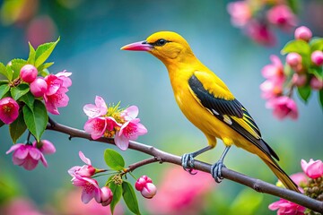 Eurasian Golden Oriole India 2022: Stunning Bird Photography, Wildlife, Nature, Indian Birds, Golden Oriole Tree, Asian Birds