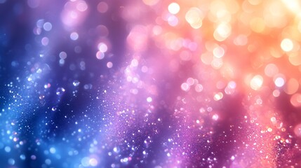 Magical Bokeh Lights: Pink, Purple, Blue Glitter Background