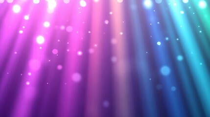 Magical Rainbow Lights Bokeh Background