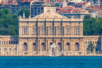 Fototapeta premium Dolmabahce palace in Besiktas district of Istanbul, Turkey