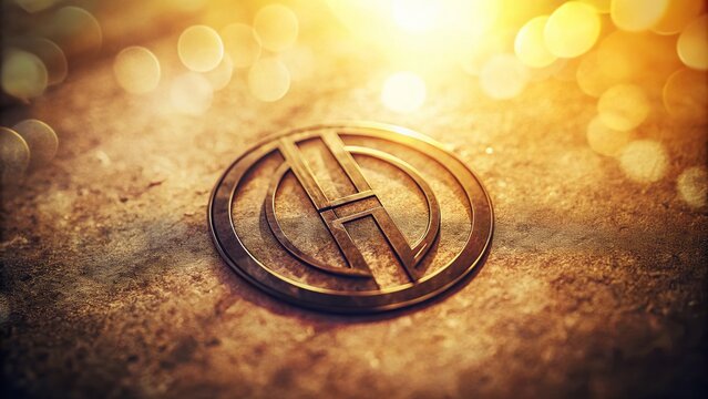 Minimal Outline Design of HLP File Symbol in Vintage Style Photography with Soft Focus, Warm Tones, and Textured Background for Retro Aesthetic Emphasis