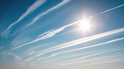 The sky is blue and clear, with thin light clouds.