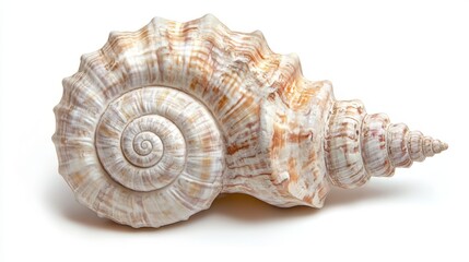 Obraz premium Stunning Spiral Seashell, Exquisite Natural Beauty