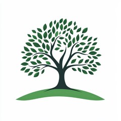 Fototapeta premium Design of tree logo icon symbol illustration isolated on white background