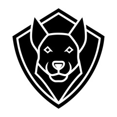 Obraz premium Stylized Dog Head Vector Design 