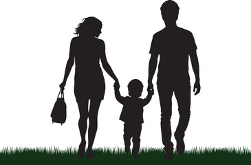 Walking  With Father and Mother, walking with mom and dad, walking with parents, Walking with family