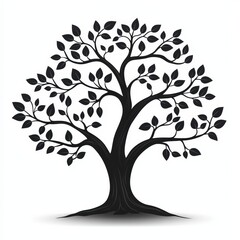 Obraz premium Design of tree logo icon symbol illustration isolated on white background