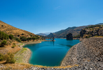 A View of the Canales Reservoir Near Granada