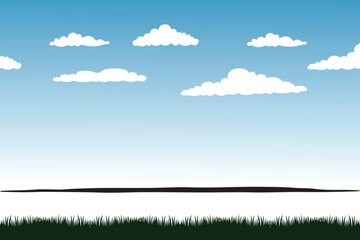 Fototapeta premium Sky background Illustration, Sky Vector had drawing 