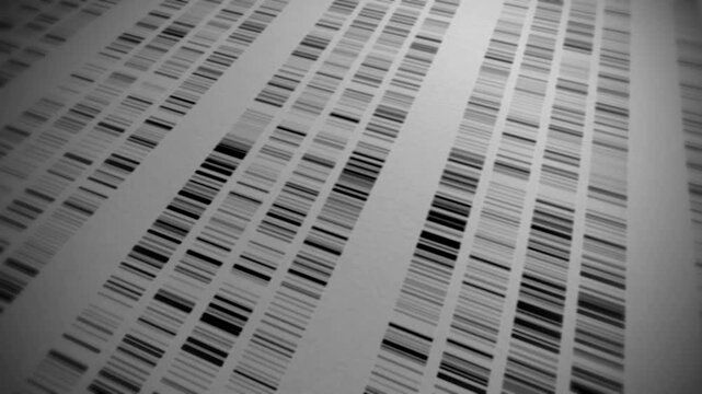 DNA bar patterns for analysis, seamless loop