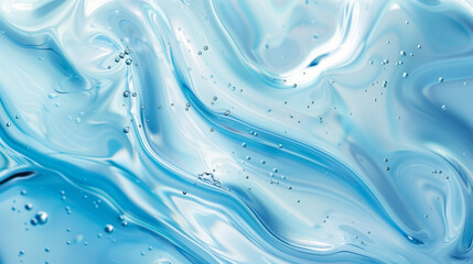 "Transparent Clear Blue Liquid Serum Gel Cosmetic Texture for Skincare Product Photography"
"Close-Up of Transparent Blue Serum Gel Cosmetic Texture for Beauty and Skincare Branding