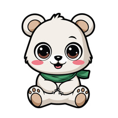 Cute Panda Cartoon Vector Icon