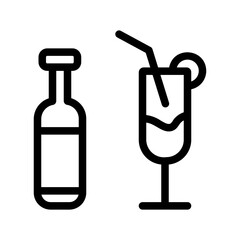 A simple icon pack of summer, vacation, travel, relaxation and family time