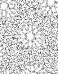 Geometric Intricate Detailed Mandala Adult Coloring Page Intricate Circular Pattern Zentangle