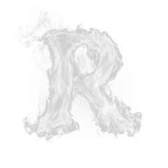 Smoke letter R