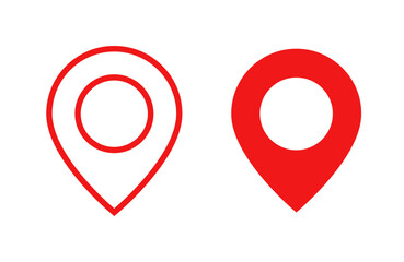 Location pin icon set