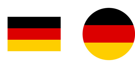 Flag of Germany icon german national symbol vector illustration.