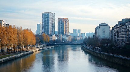 Obraz premium Urban Mystique Illustration with Cityscapes, Neon Lights, and Mysterious Atmosphere