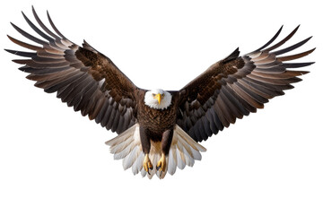 Fototapeta premium Flying Eagle PNG Isolated on Transparent Background