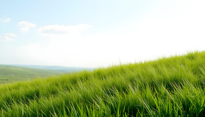 green grass landscape 
