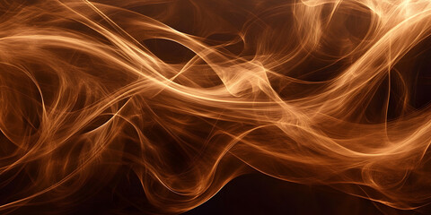 Fototapeta premium Golden Abstract Swirls 