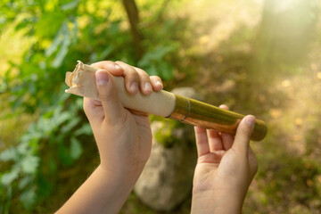 A message to the future.A time capsule in your hands.To bury in the ground a message to the...