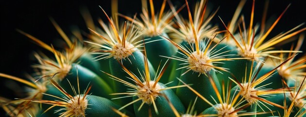 Fototapeta premium Closeup of Cactus Spines: A Stunning Botanical Detail