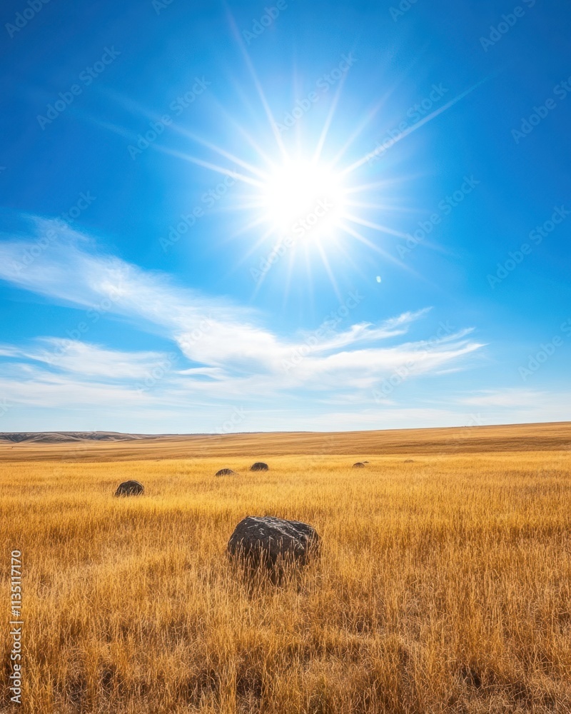 Poster spring eclipse captivates viewers across the expansive prairies of the usa