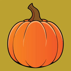 pumpkin cartoon vector 