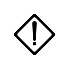 attention sign, danger warning, vector illustration