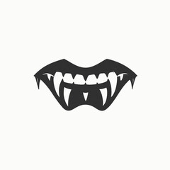 Naklejka premium Vampire Fangs isolated on transparent background 3d rendering illustration